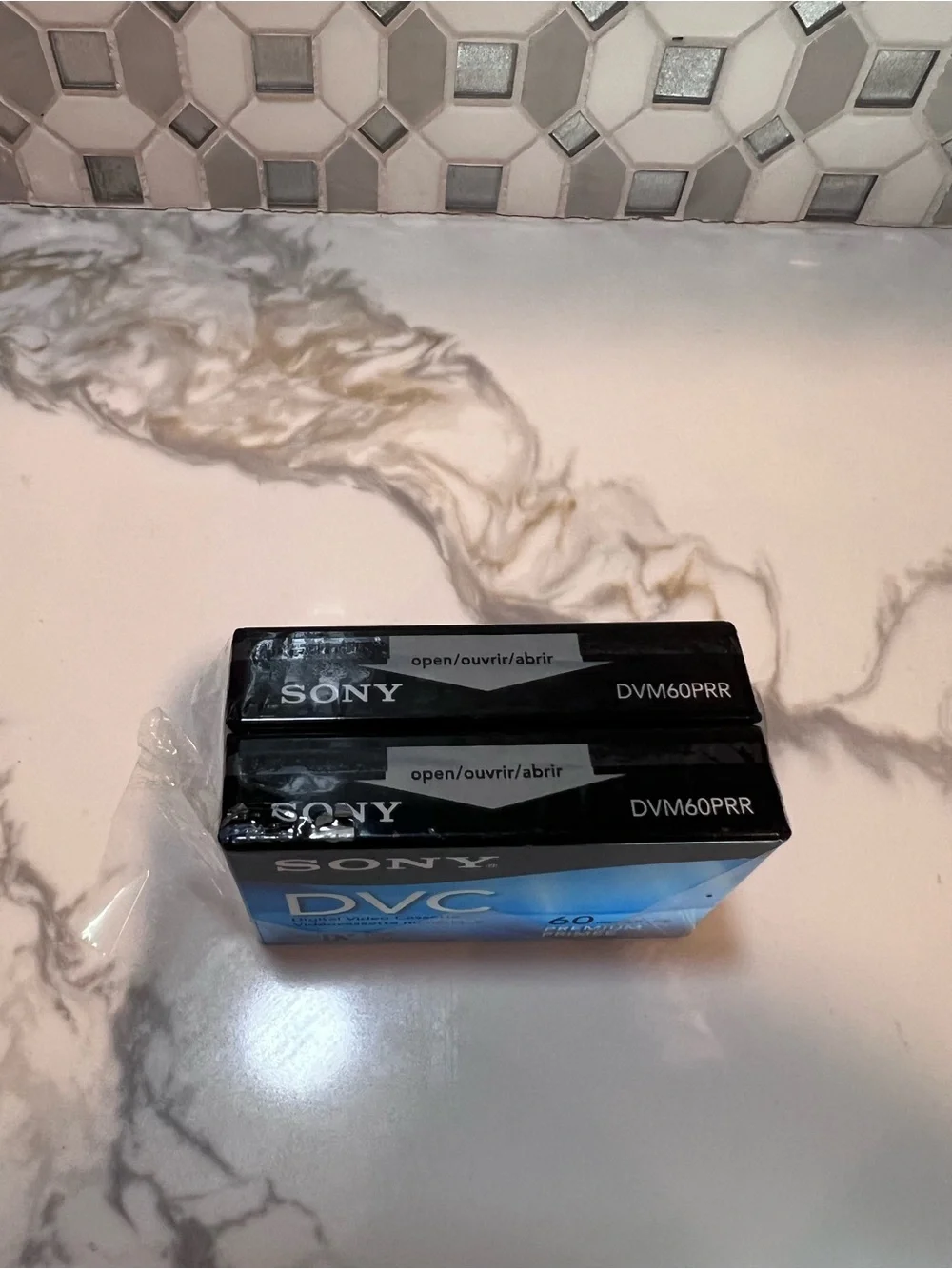 Sony DVM60PRR/6 Premium Digital Video Cassette Brick - 2 pack. Sealed